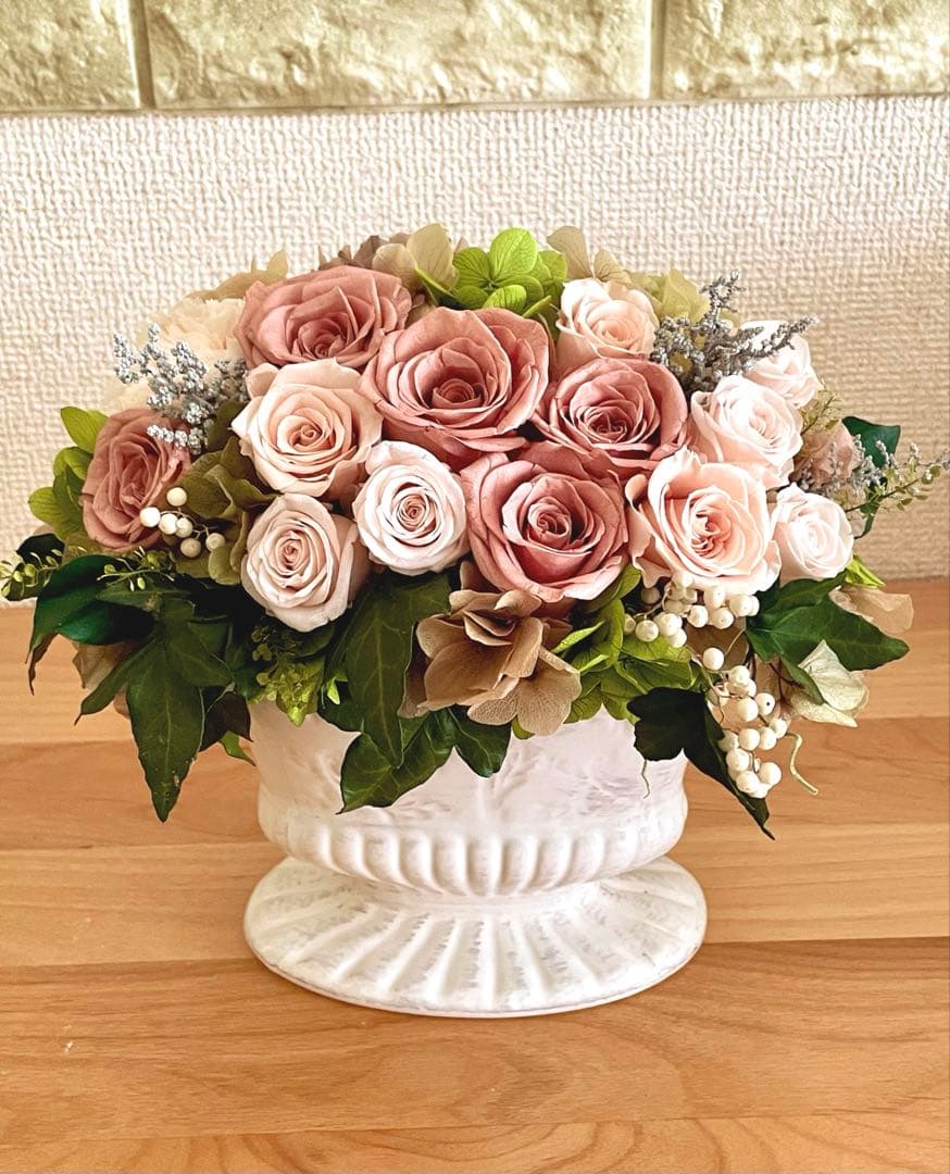 *゜..Rose Tiara.*゜..華やかなプリザーブドフラワー　アンティーク