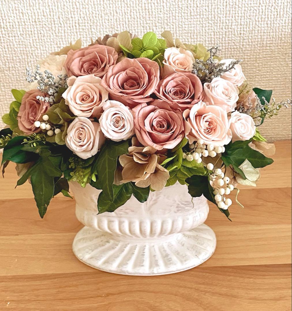 *゜..Rose Tiara.*゜..華やかなプリザーブドフラワー　アンティーク