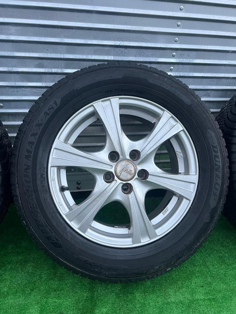 WEDS15x6J ホイールとオールシーズンタイヤ195/65R15 4本セット
