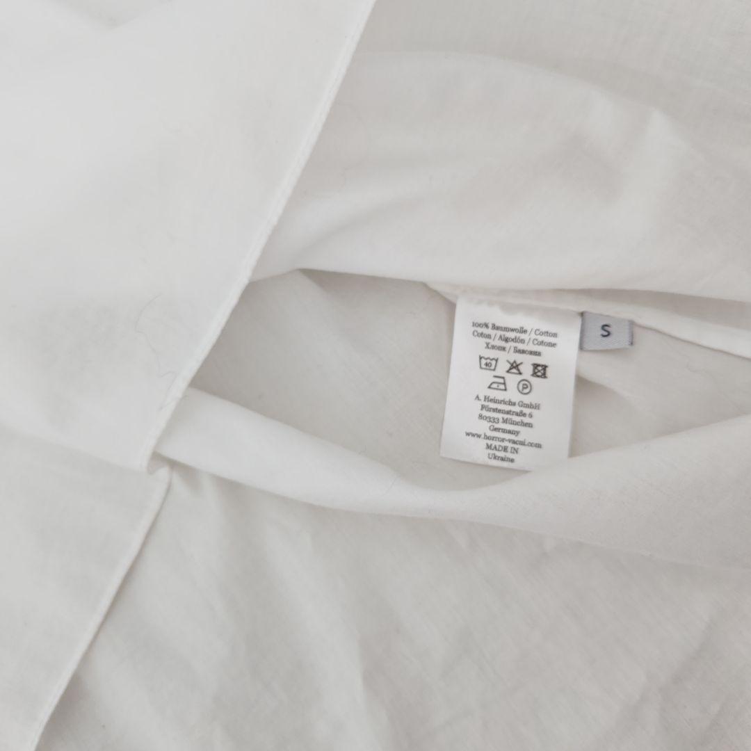 horrorvacuiホワイトフリルシャツ バルーンスリーブ