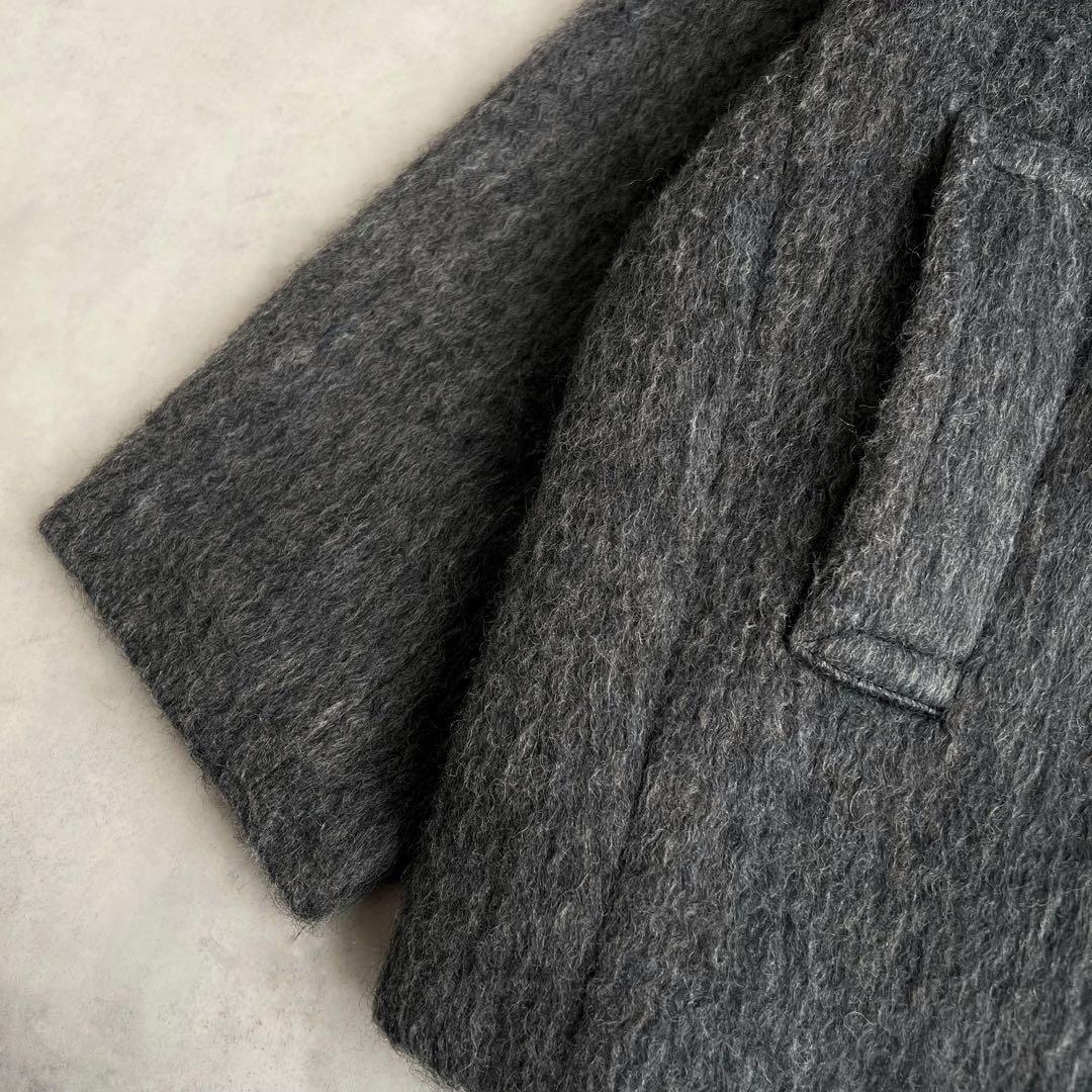 COLLAGE GALLARDAGALANTE ウール混シャギーPコート　グレー