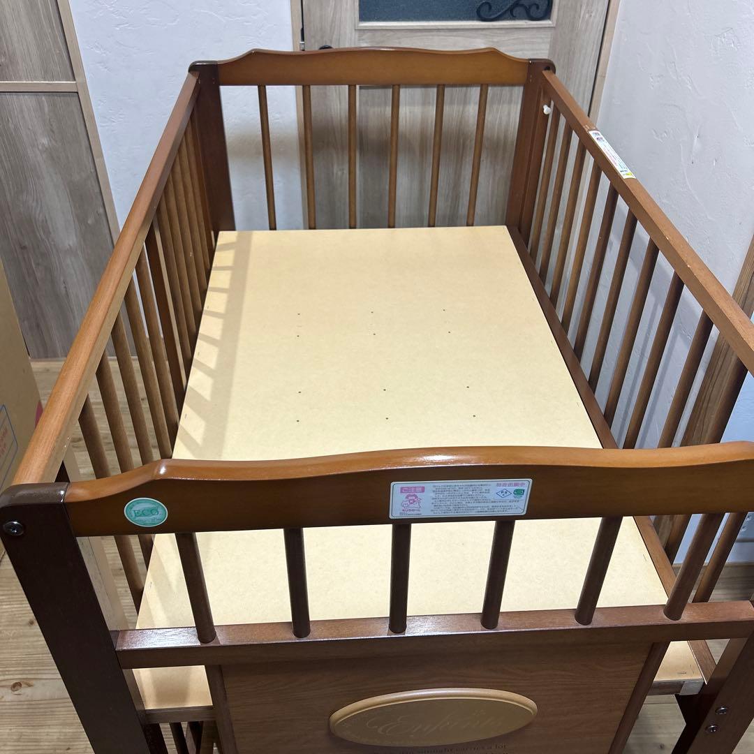 【最終お値下げ！】キンタロー ベビーベッド アンファンエコ 日本製 中古