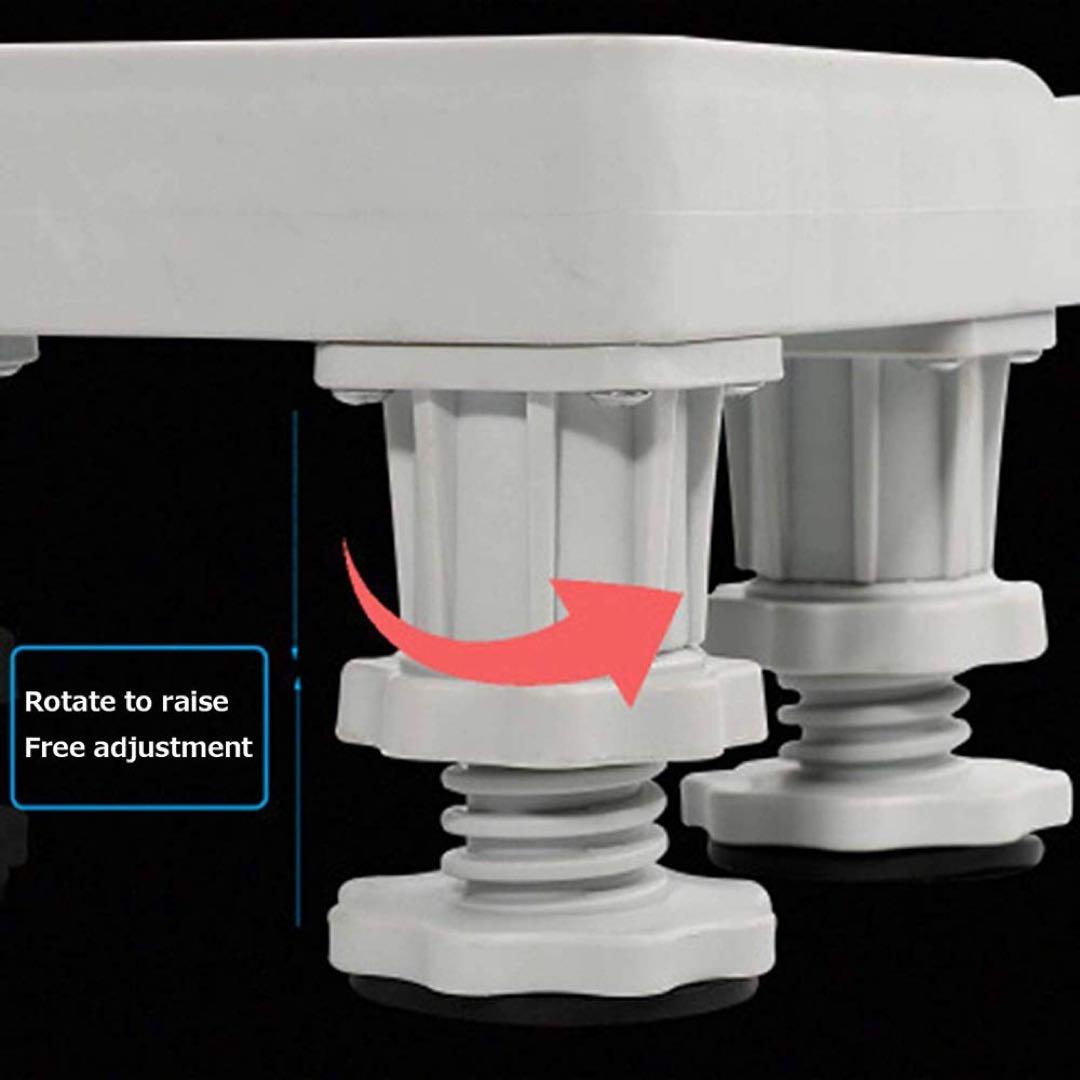 ミニ冷蔵庫スタンド モバイルベース ランドリールーム 洗濯機 乾燥機 ホワイト