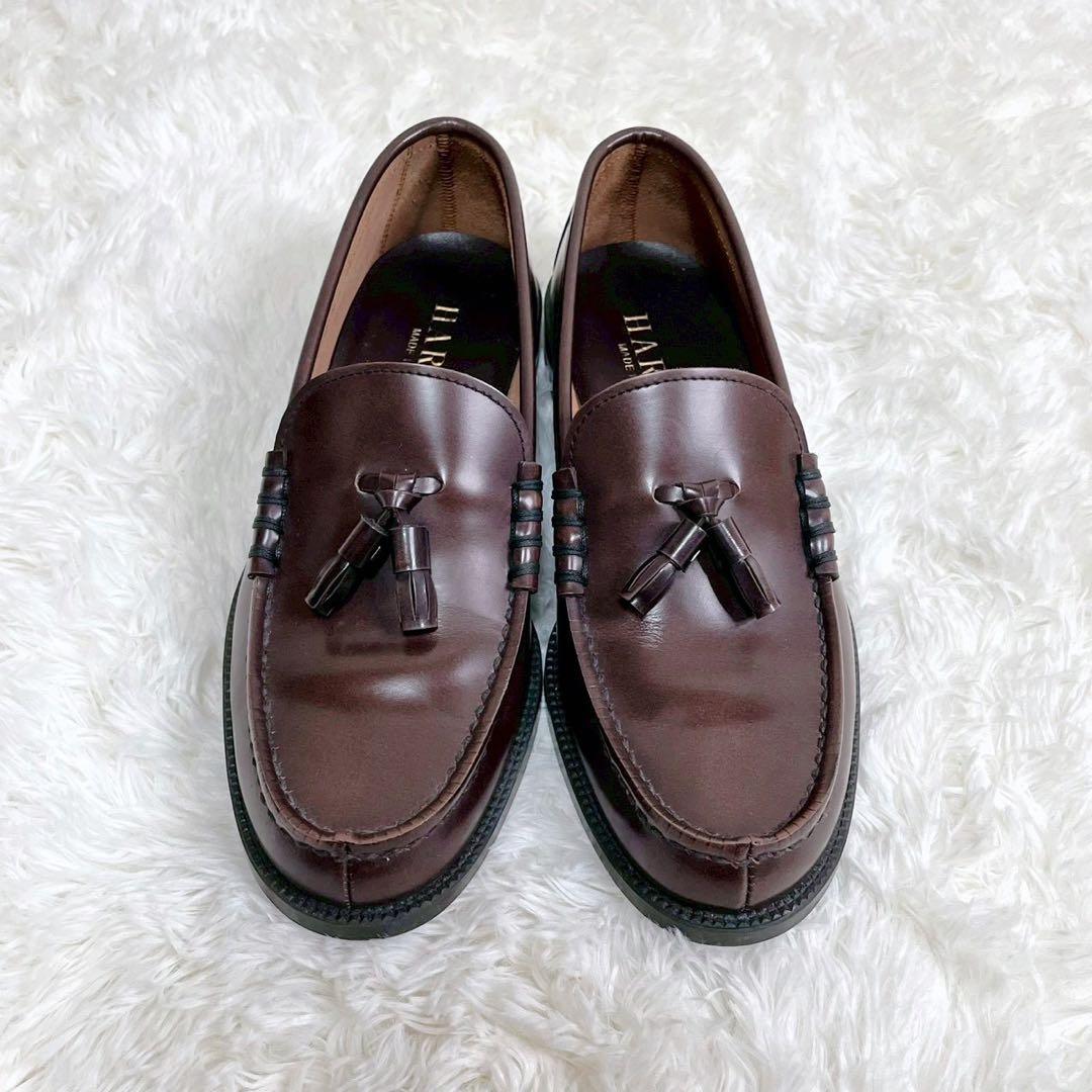 未使用級 HARUTA タッセルローファー 907 ブラウン 26 ハルタ