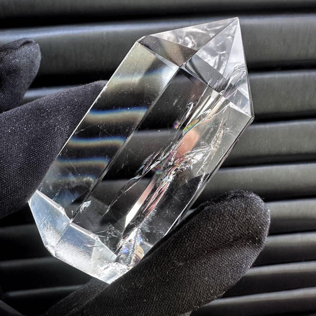 絶品❗アゼツライト☆レインボー☆ヒマラヤ水晶六角柱パワーストーン天然石A1265