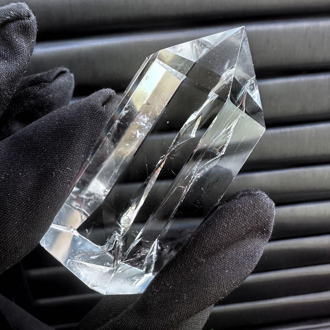 絶品❗アゼツライト☆レインボー☆ヒマラヤ水晶六角柱パワーストーン天然石A1265