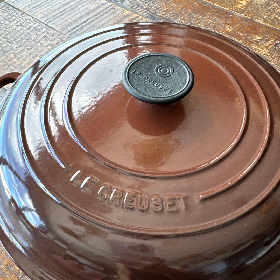 【入手困難】ル・クルーゼ　チェスナット　キャセロール 30cm