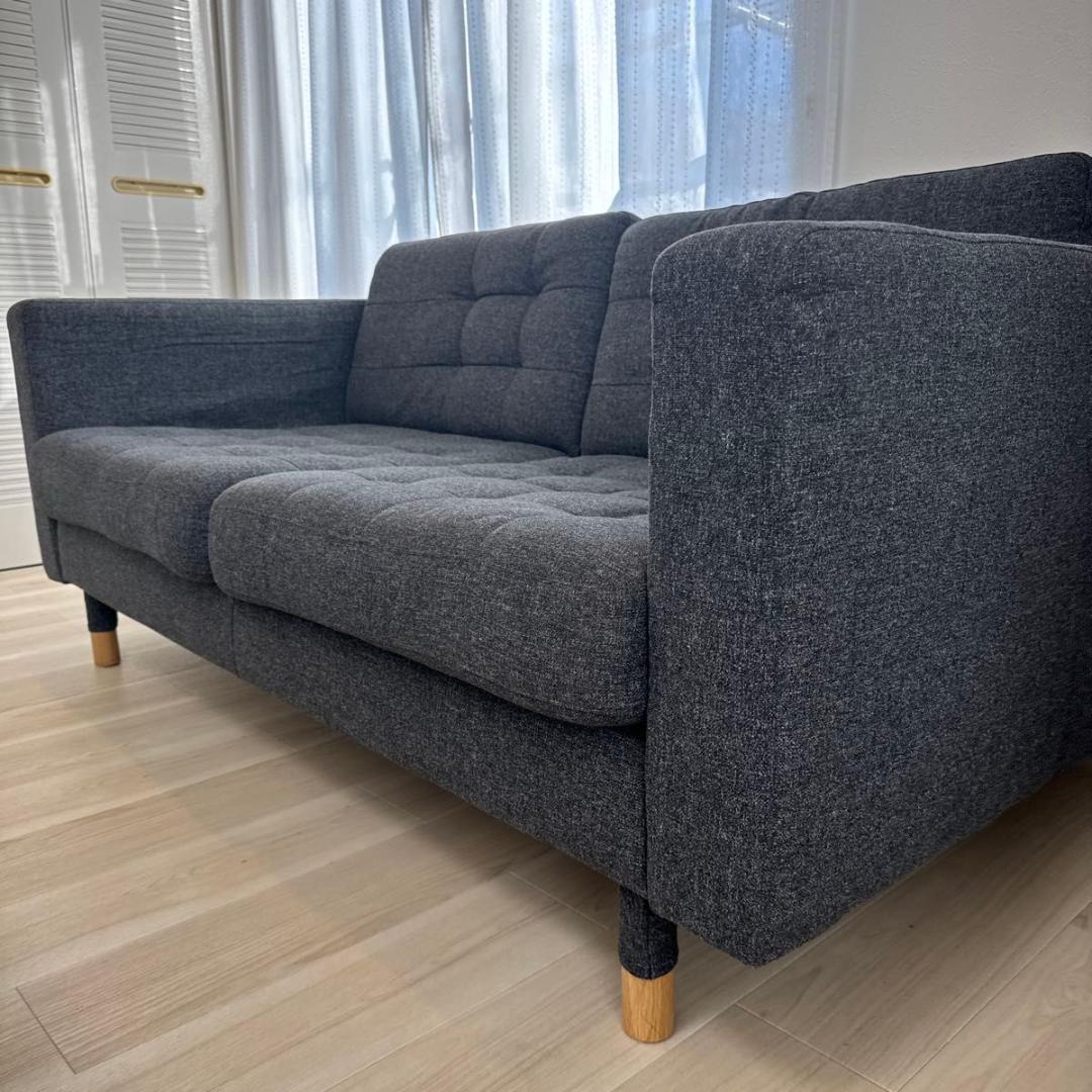 IKEA ランズクローナ 2人掛けソファ グレー