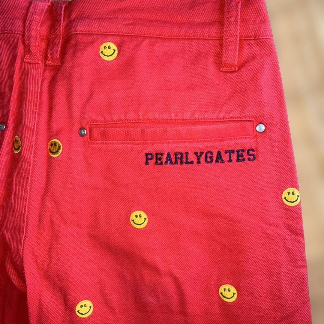 PEARLY GATES スマイリーフェイスパンツ サイズ3 ニコちゃん