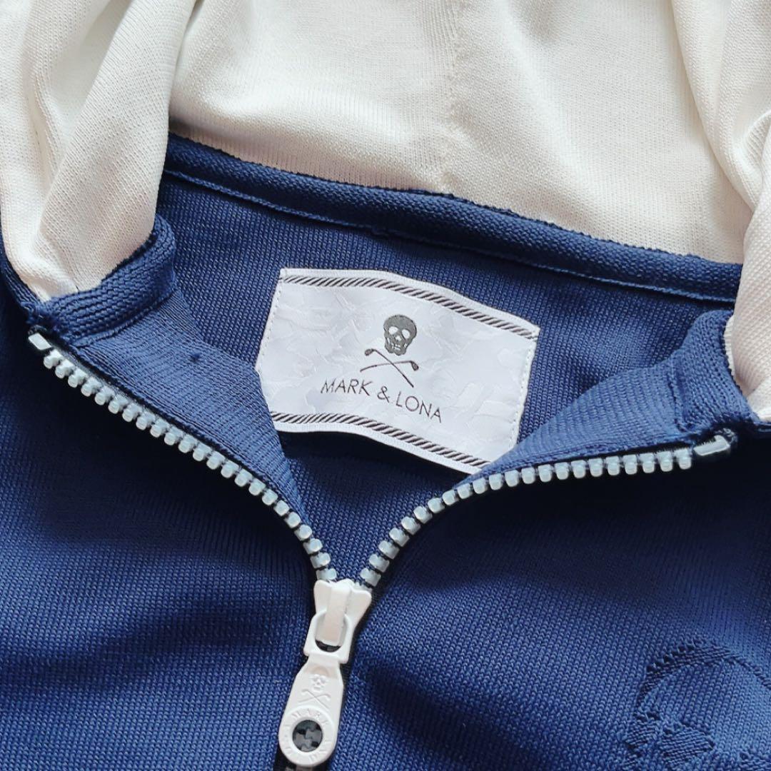 極美品 　マークアンドロナ 　ニット　セットアップ　パーカー　スカート ネイビー