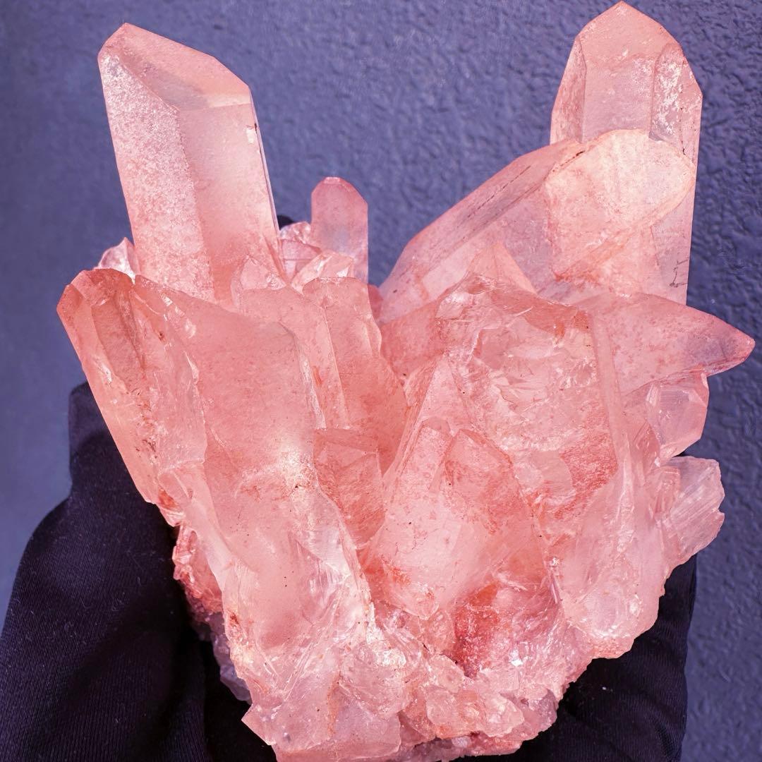 爆レア❗️浄化❗️超綺麗♡超強いパワー ピンク ヒマラヤ クラスター天然石A1467