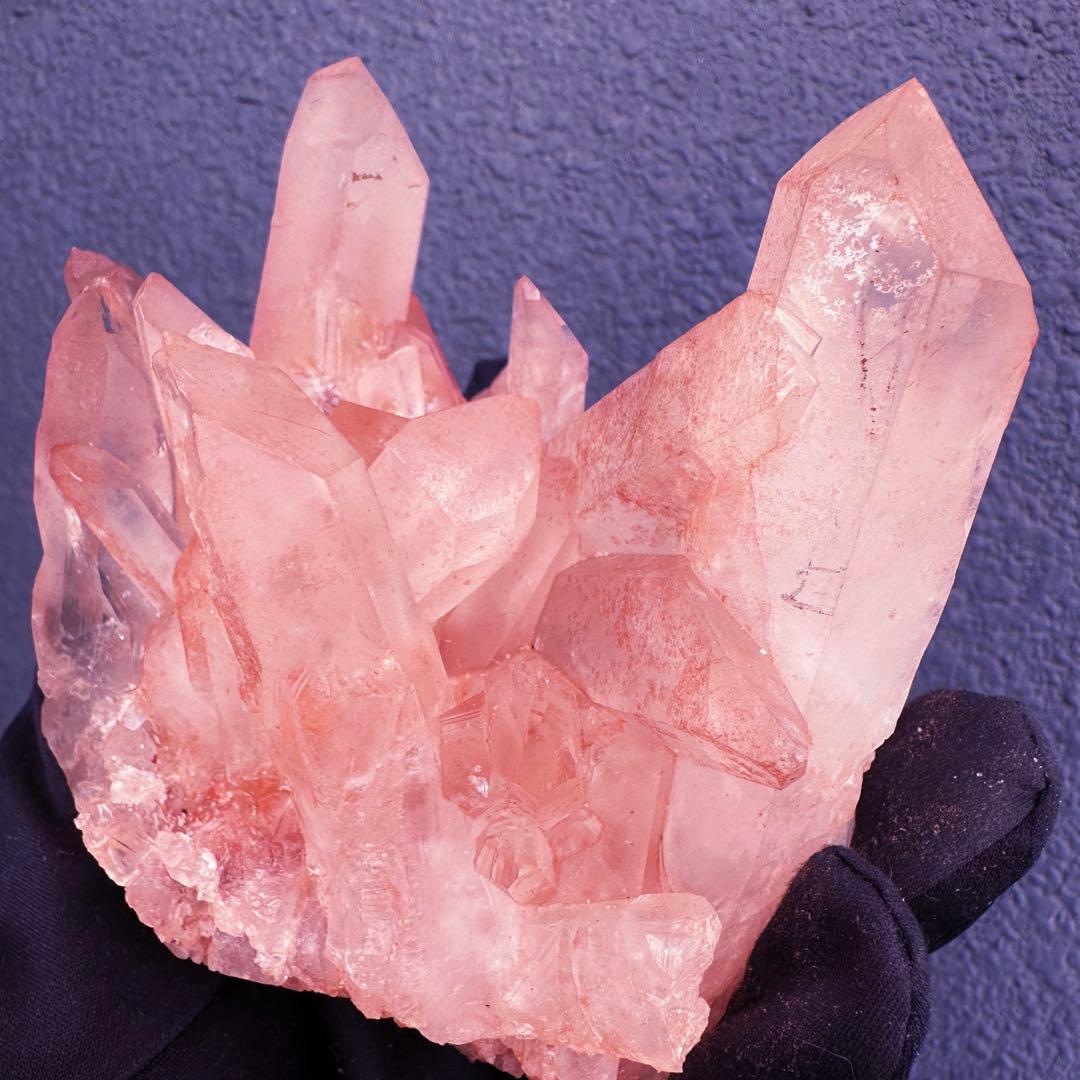 爆レア❗️浄化❗️超綺麗♡超強いパワー ピンク ヒマラヤ クラスター天然石A1467