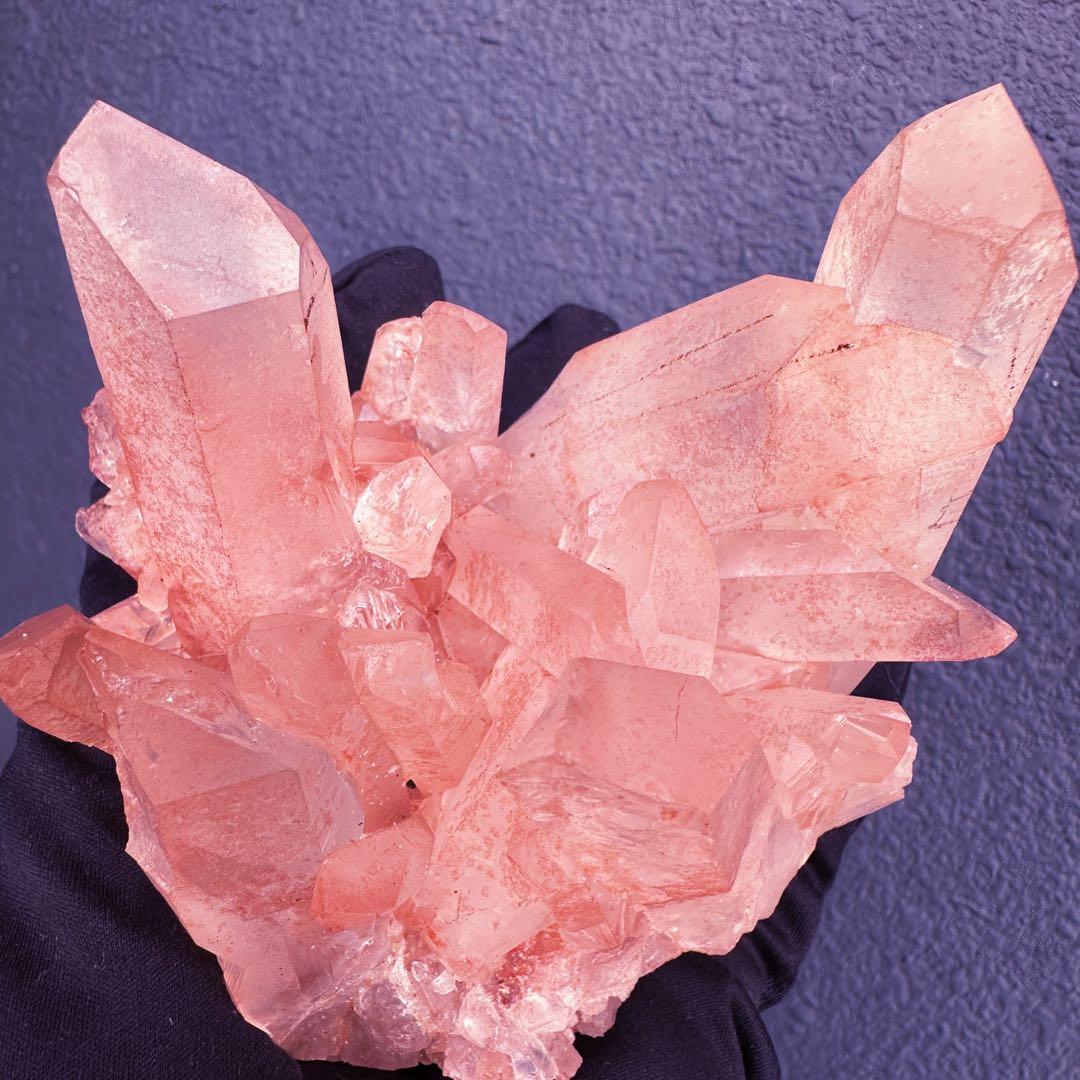 爆レア❗️浄化❗️超綺麗♡超強いパワー ピンク ヒマラヤ クラスター天然石A1467