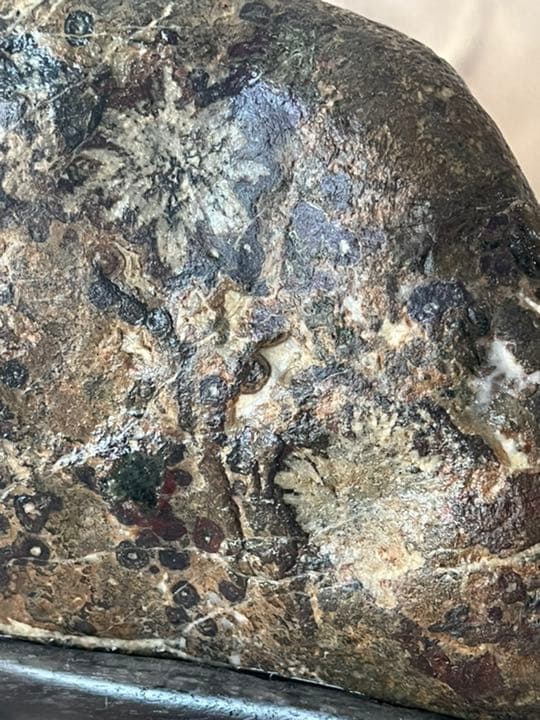 岐阜県根尾谷の天然菊花石＆紅孔雀石