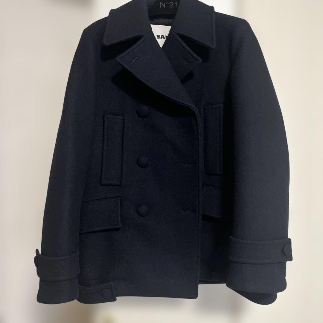 JIL SANDER ウールネイビーコート