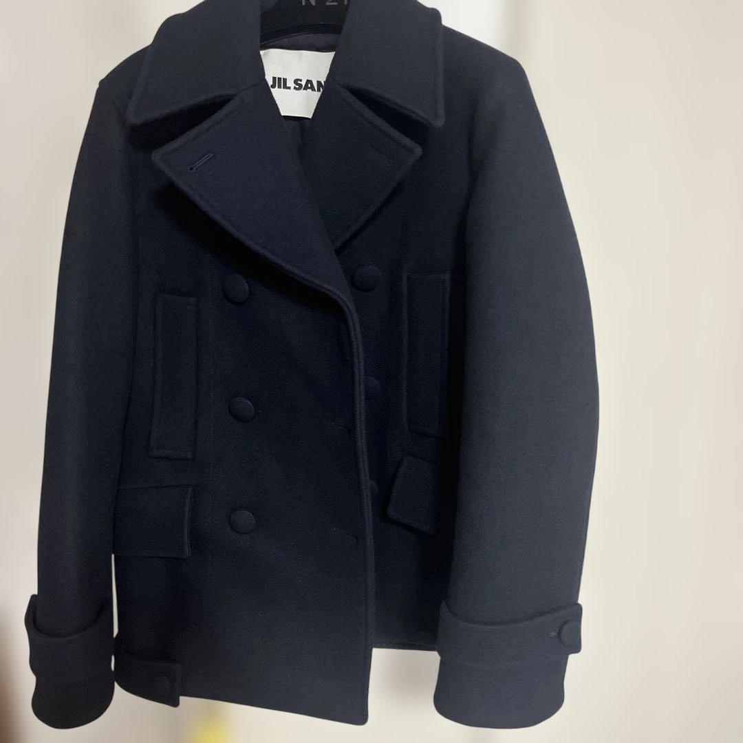 JIL SANDER ウールネイビーコート