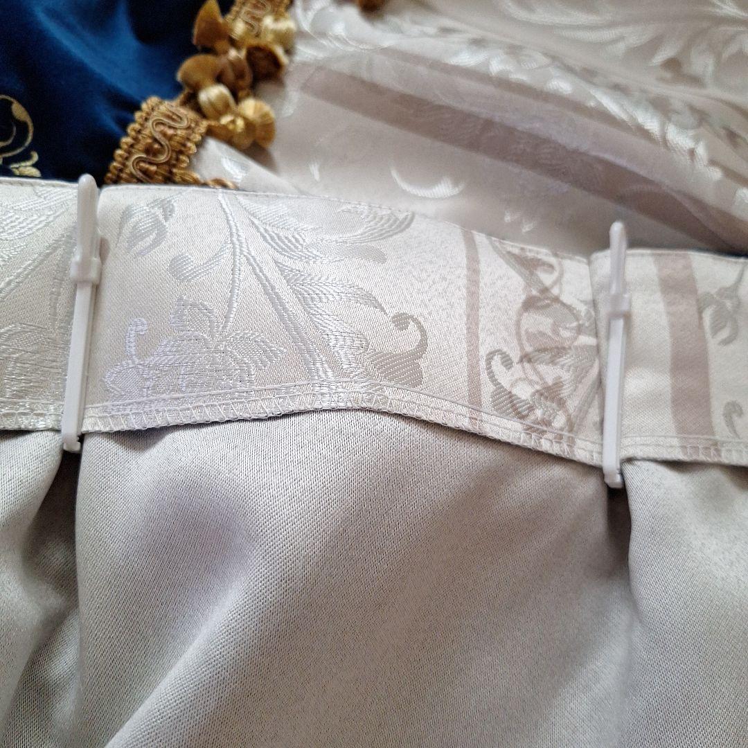 ディズニー ミッキージャカード 遮光カーテン 約100×120 2枚セット