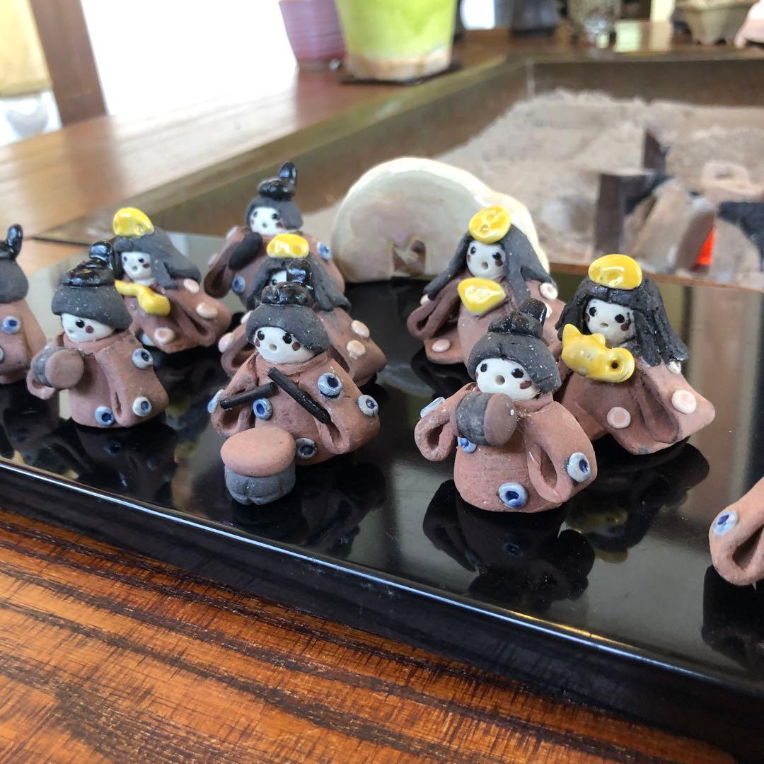 手作り陶器雛人形　　10体セット