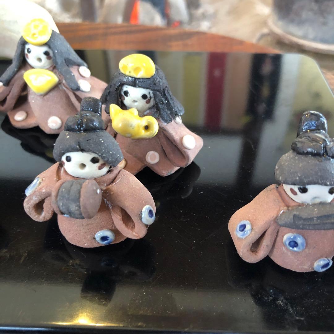 手作り陶器雛人形　　10体セット