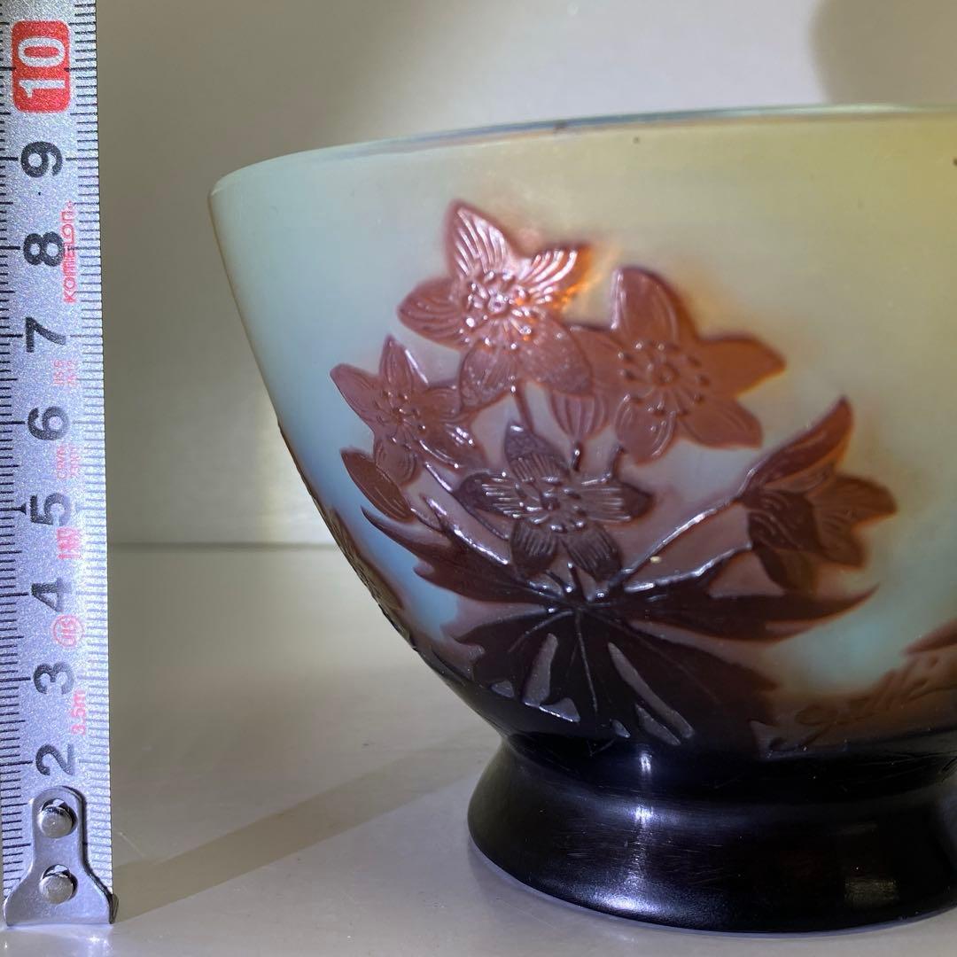 エミールガレ　鵬雲斎　茶碗　共箱　直径14㎝　チコヒ　東な7-0921⭐︎1F