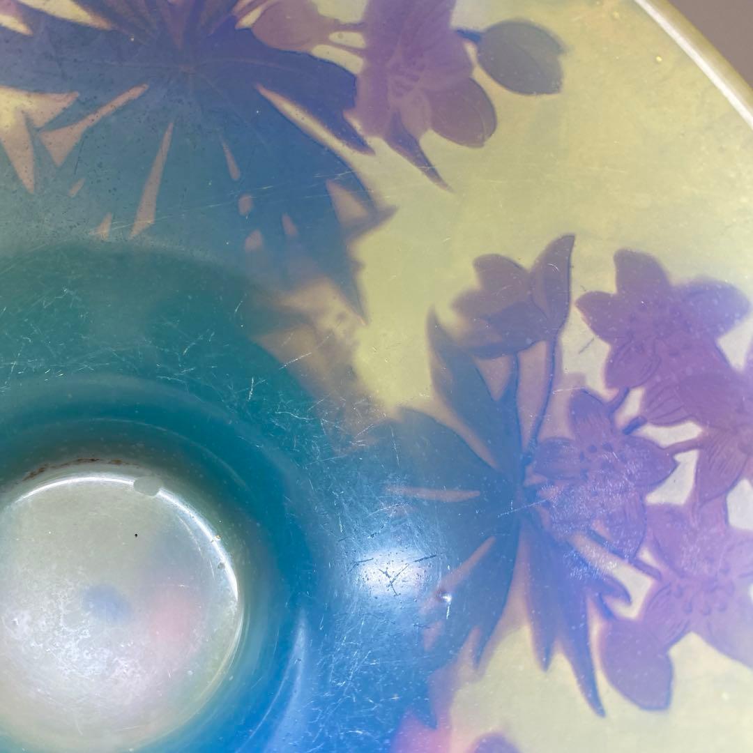 エミールガレ　鵬雲斎　茶碗　共箱　直径14㎝　チコヒ　東な7-0921⭐︎1F