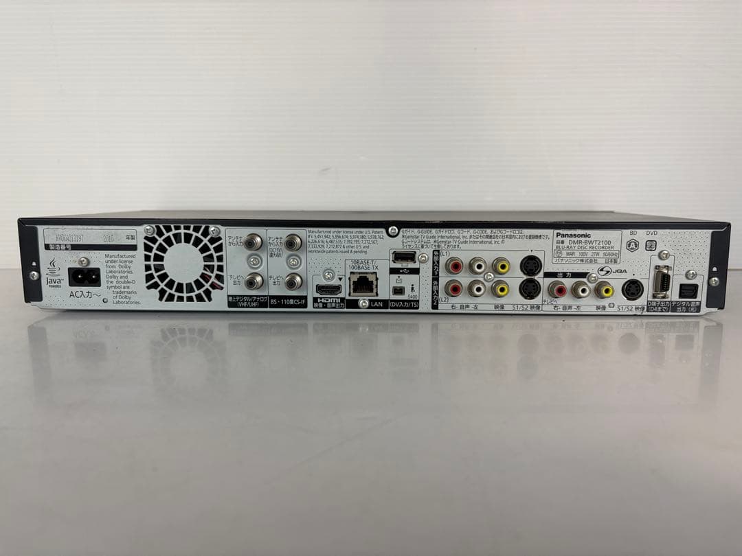 Panasonic パナソニック ブルーレイレコーダー DMR-BWT2100