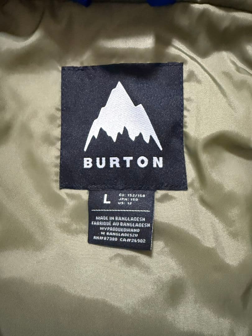 美品！BURTONバートン ジュニア スノーボードウェア セットアップ Lサイズ