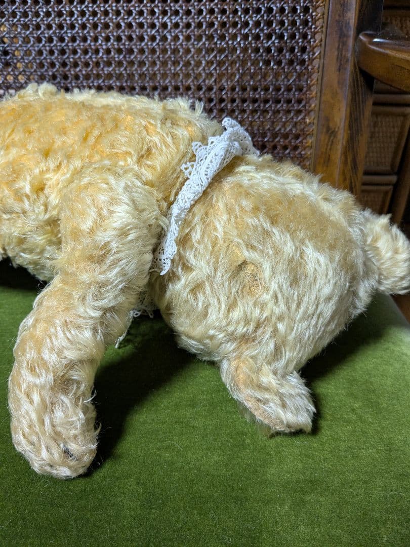 ヴィンテージ テディベア レース襟付き