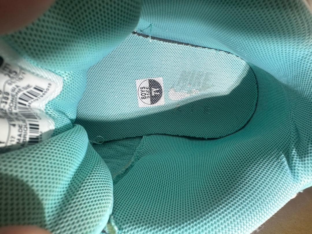 Nike バスケットボールシューズ ティール/ホワイト