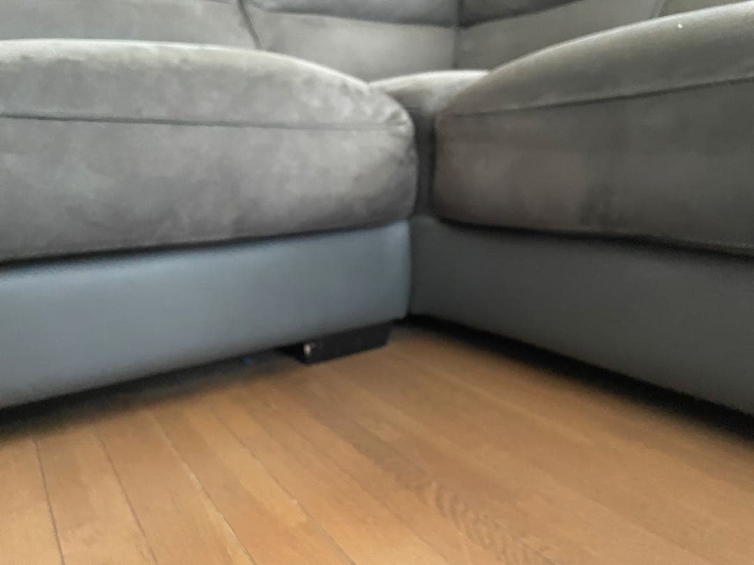 【最終値下げ】グレー L字型 コーナーソファ