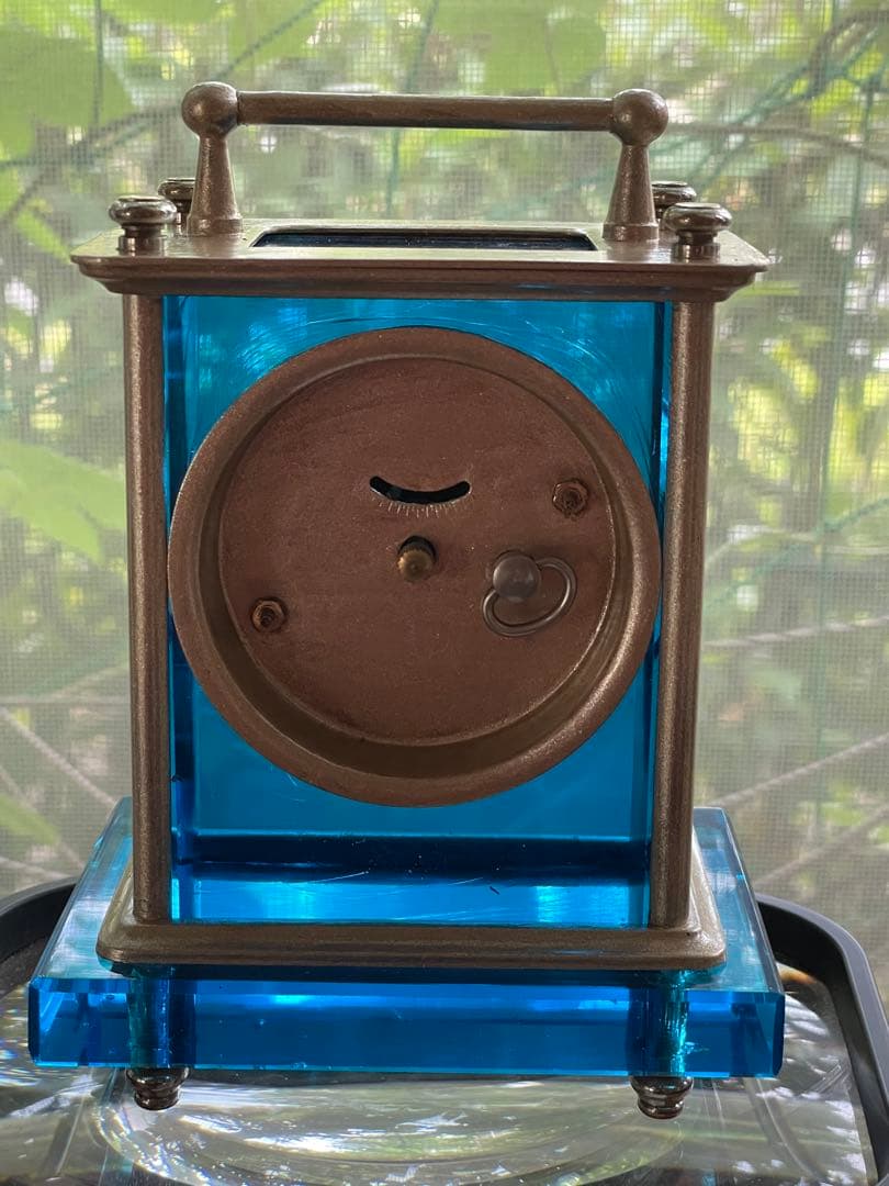 精工舎　ガラス時計　OH済品　オーシャンブルー　ジャンク扱い出品