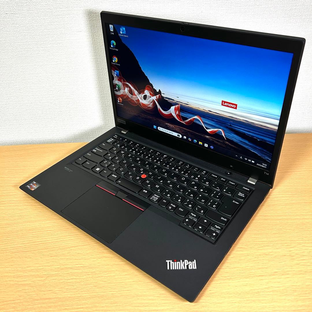 Lenovo ThinkPad T14 Gen2 Ryzen5 16GB 14型