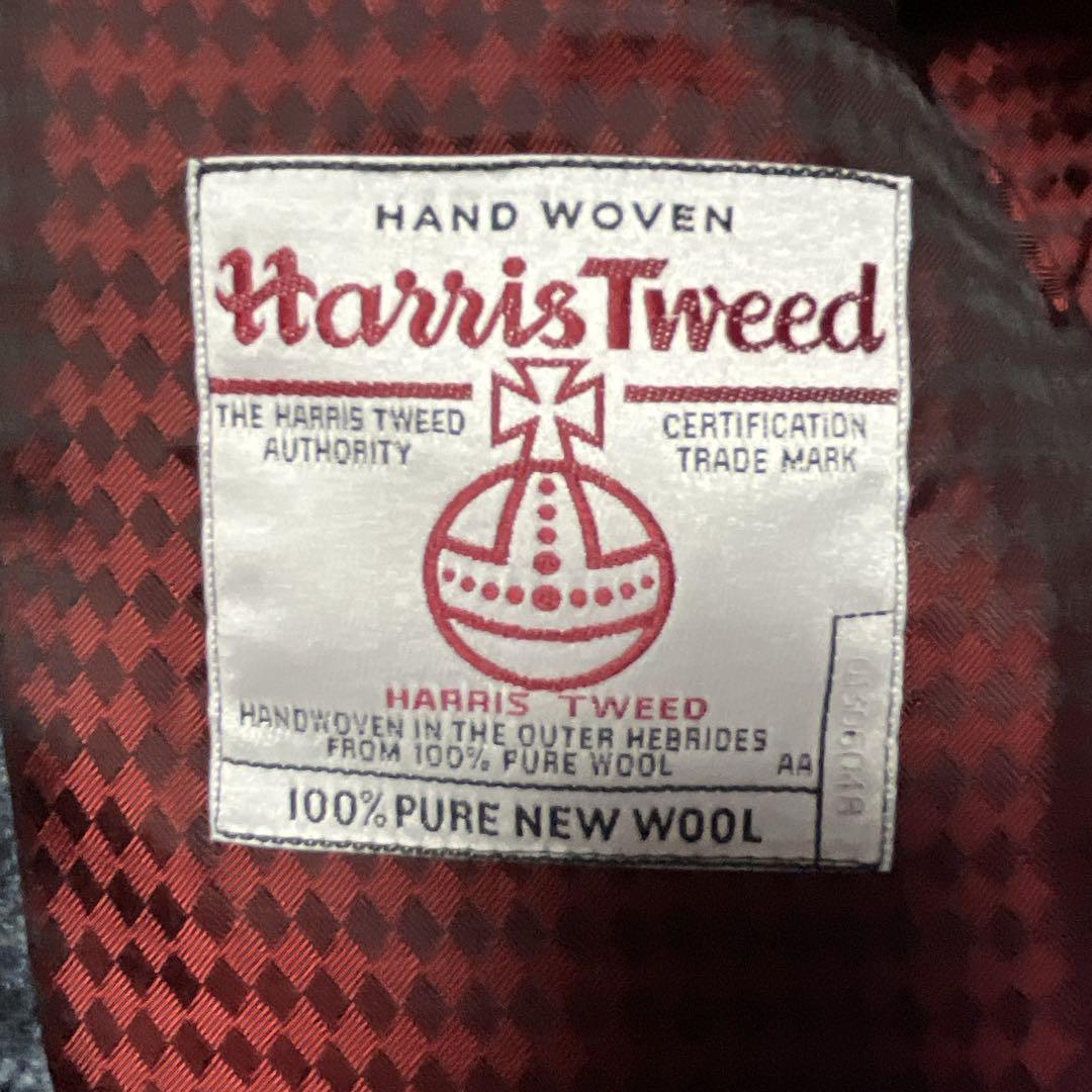 【美品】フラットヘッド／R.J.B × ハリス・ツイードキルティングコート