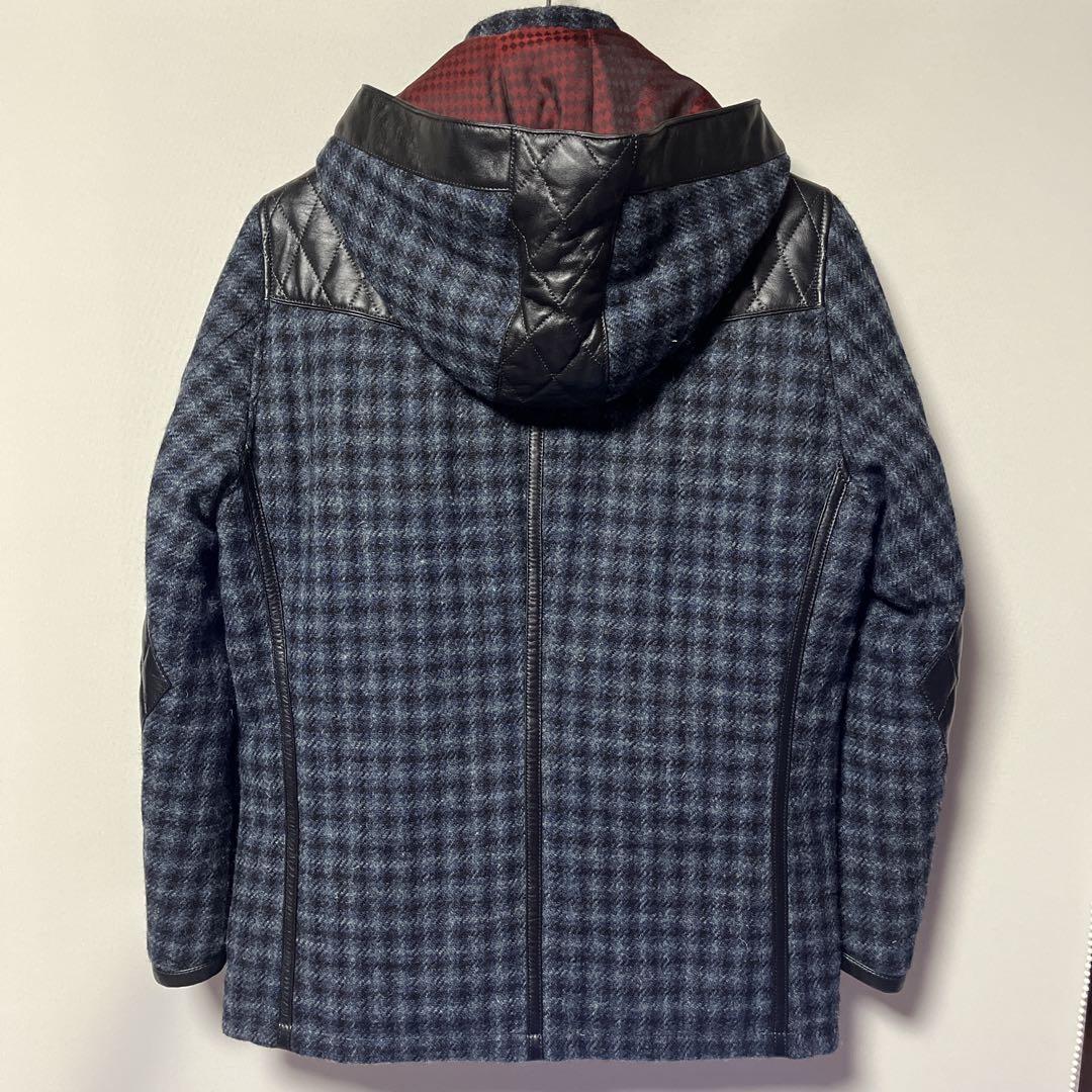 【美品】フラットヘッド／R.J.B × ハリス・ツイードキルティングコート