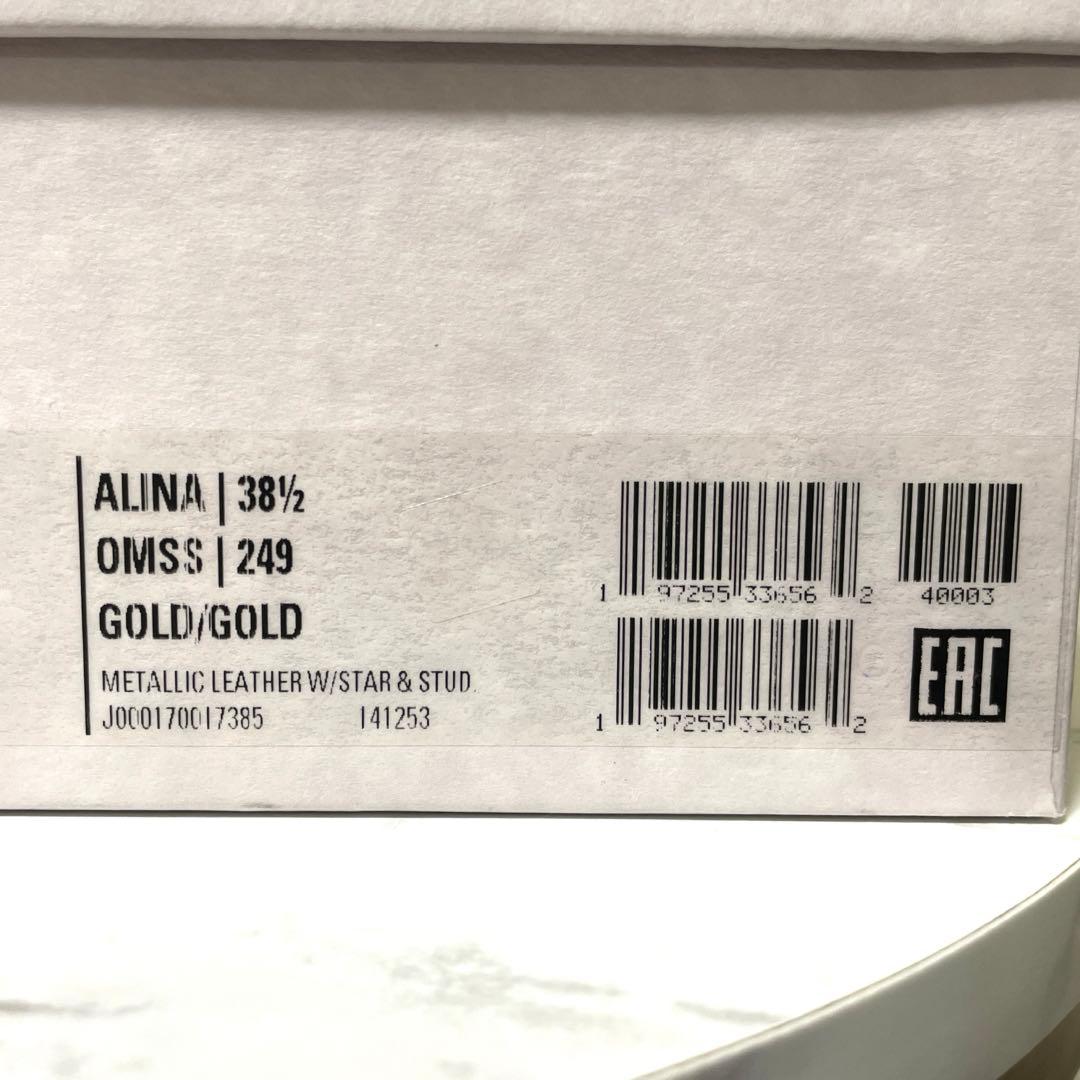 80%OFF‼️8/24まで!新品JIMMY CHOO 38.5ALINAゴールド