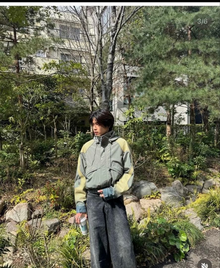 Acne Studios フード付きナイロンジャケット ボンバージャケット46