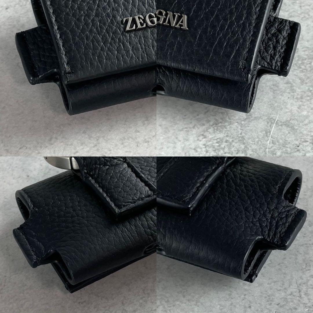 現行/未使用✨ エルメジルドゼニア エアポッズケース ディアスキン ブラック