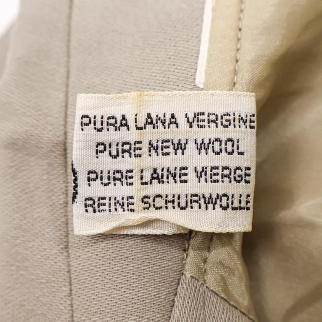 H3900◾️ヴィンテージ フェンディ　ウール100% シャツワンピース