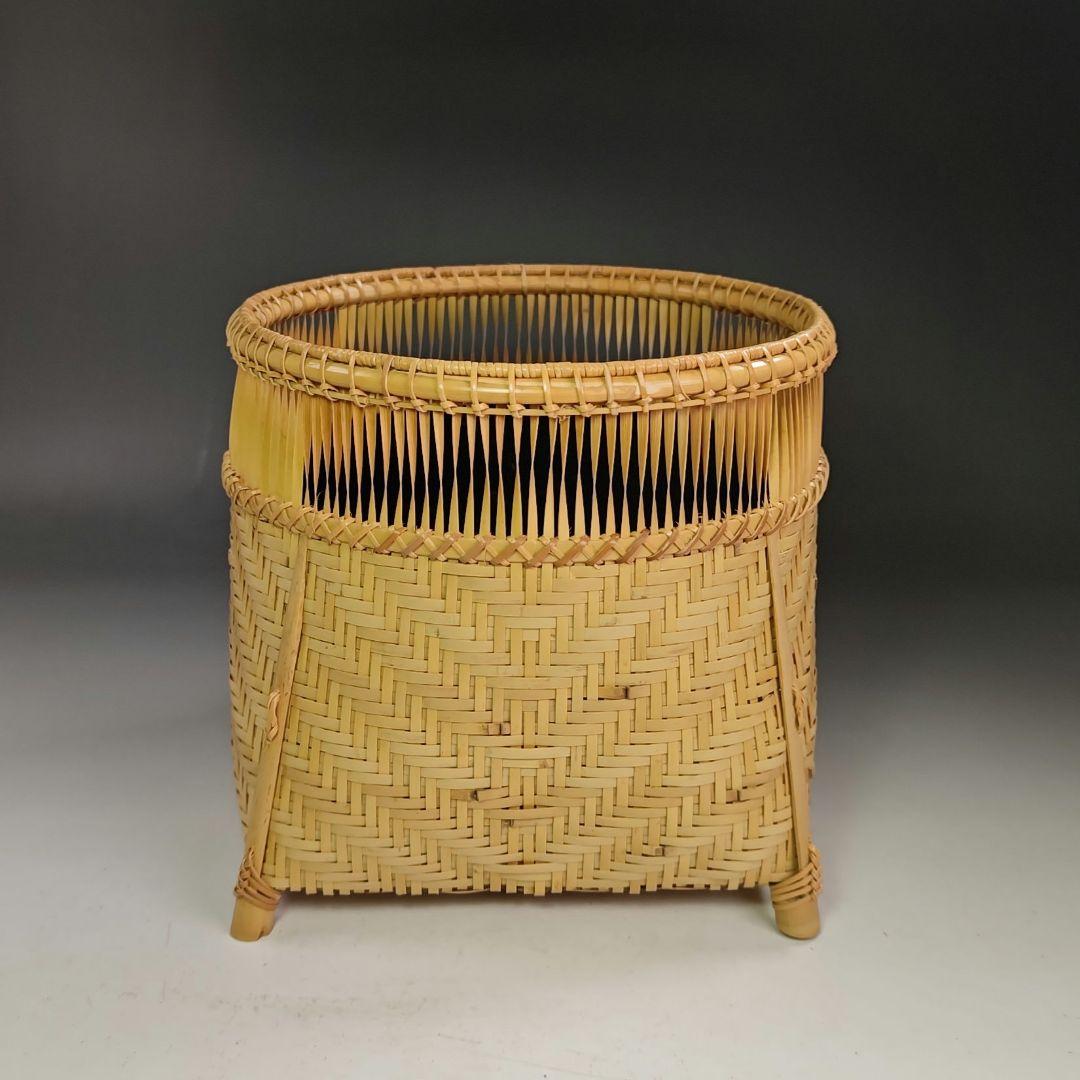 イ833 炭斗『和田青竺』『淡々斎好写　清風篭　炭斗　炭籠　共箱』茶道具