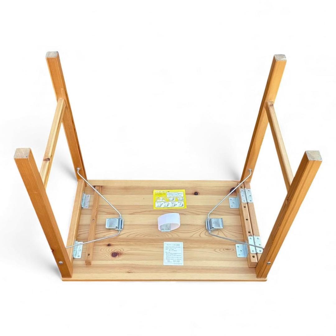 美品 無印良品 MUJI 折りたたみデスク デスク テーブル 天然木 廃盤