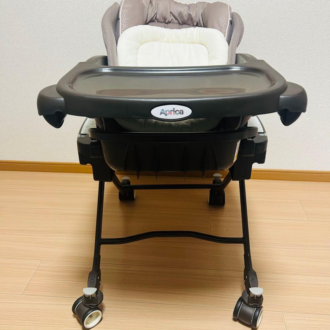 【洗濯済】aprica アップリカユラリズムオートネオカンタービレハイローチェア