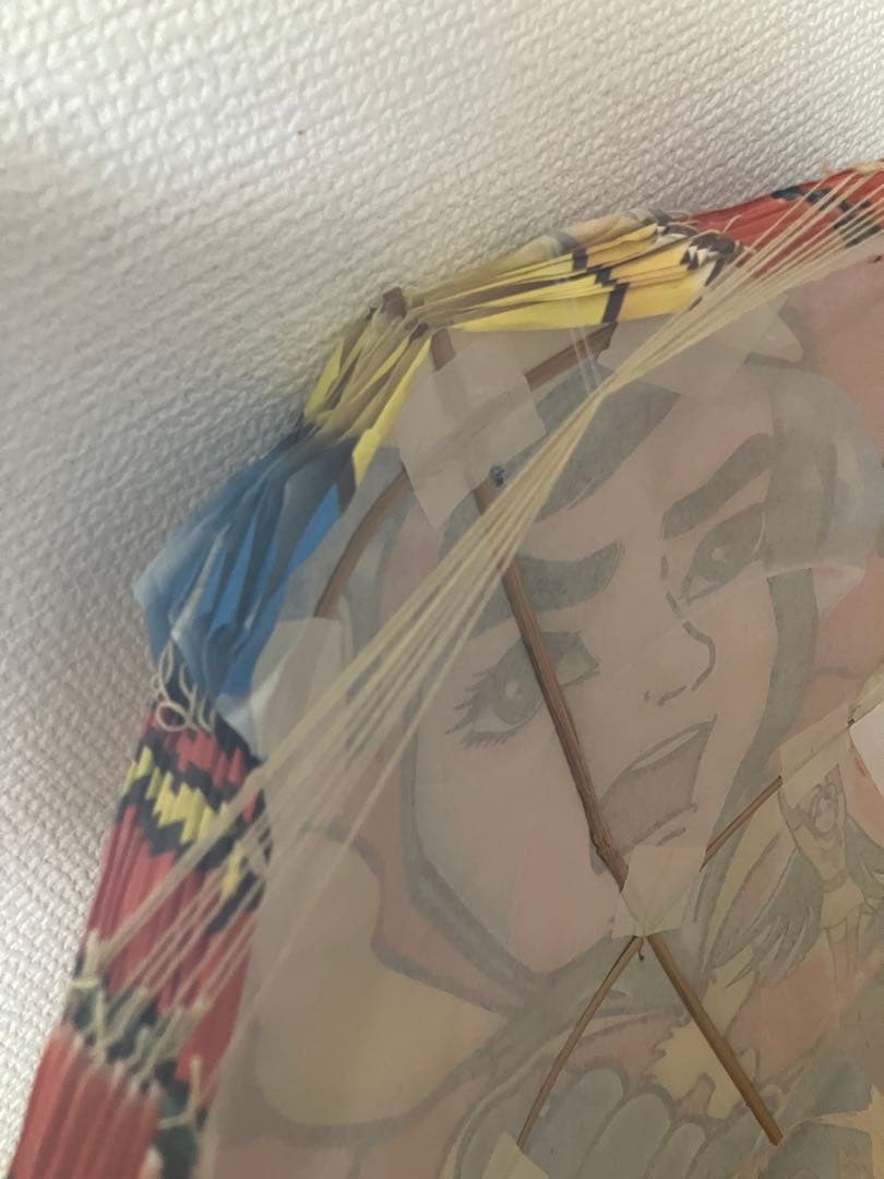 【未使用　長期保管品】昭和レトロ　竹ひご製　ガッチャマン凧　10枚セット