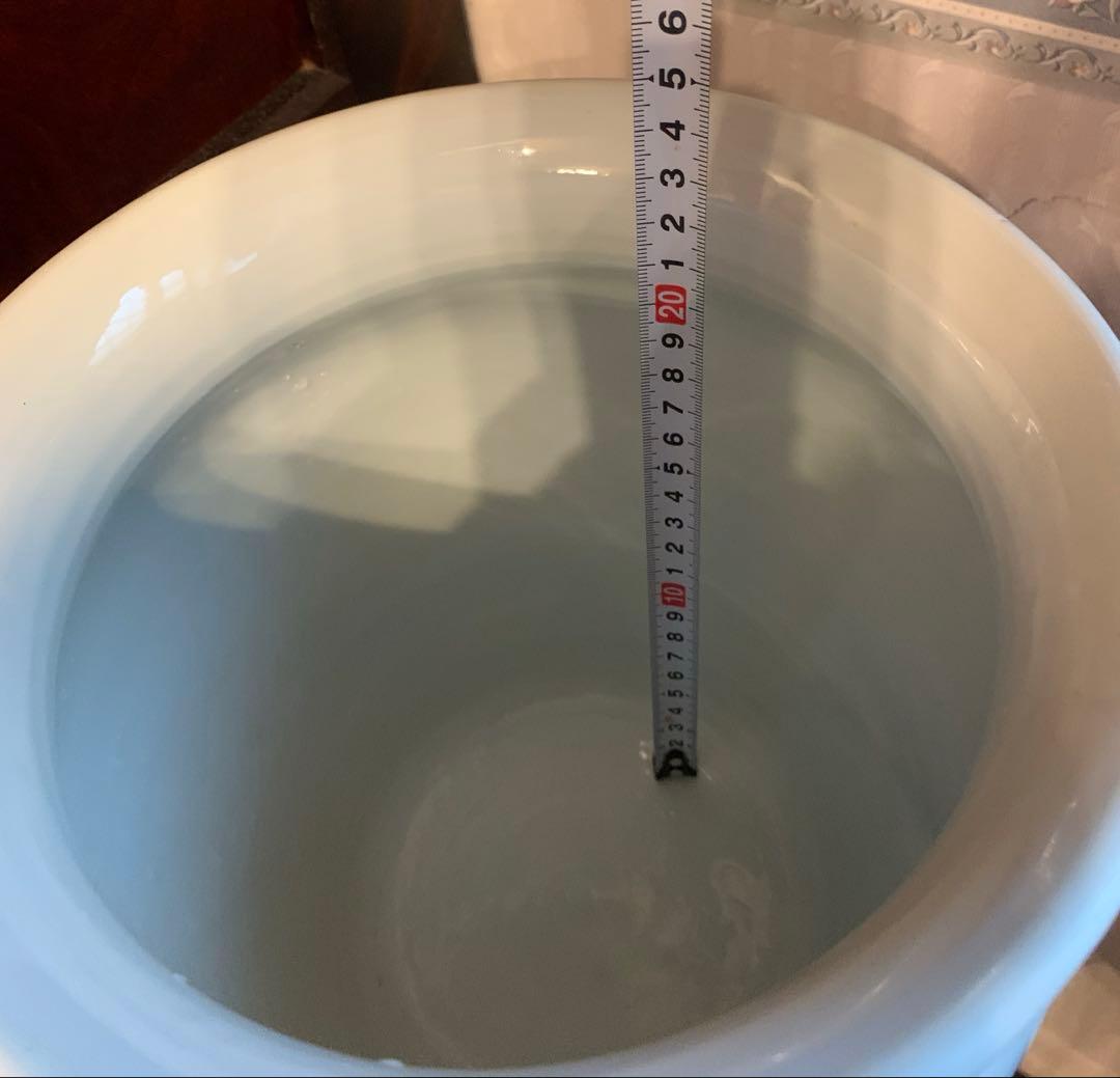 【希少】砥部焼 梅山窯 唐草 大きな壺 花器 花瓶 和風 陶器 壺