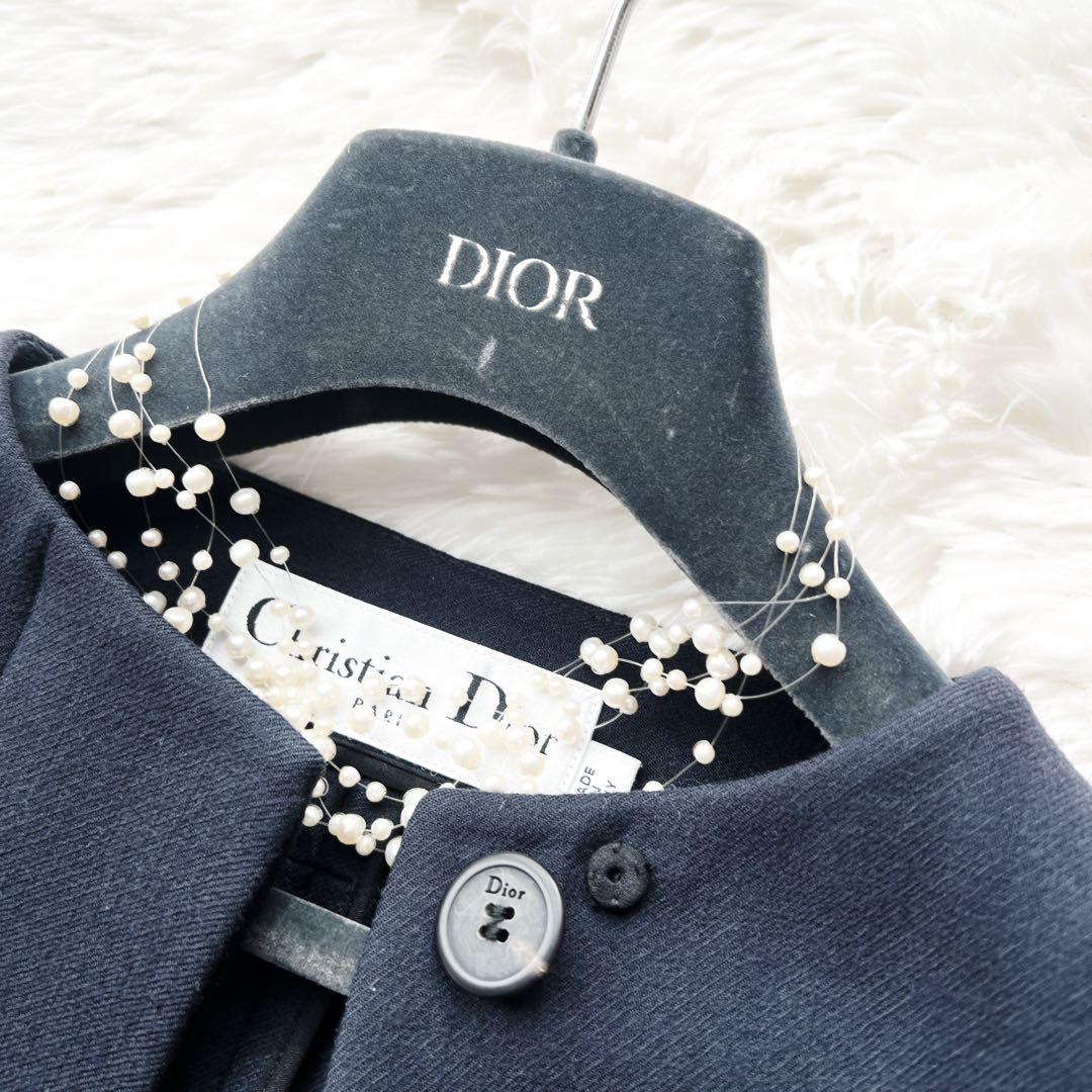 美品 ChristianDior ディオール ケープ ショートコート ブルゾン