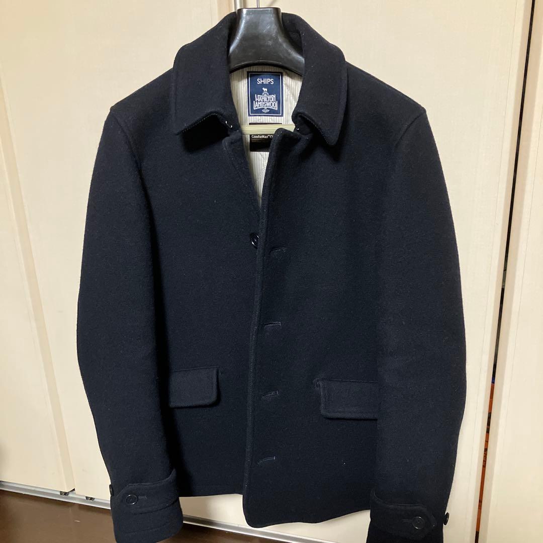 SHIPS ハミルトンラムズウール ピーコート　M 【美品】