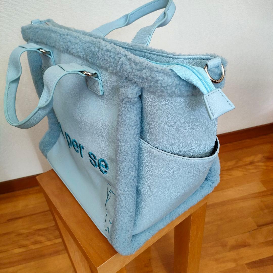 新品未使用アンパスィ ビッグトート型ボストンバッグボアパイピング2025年モデル