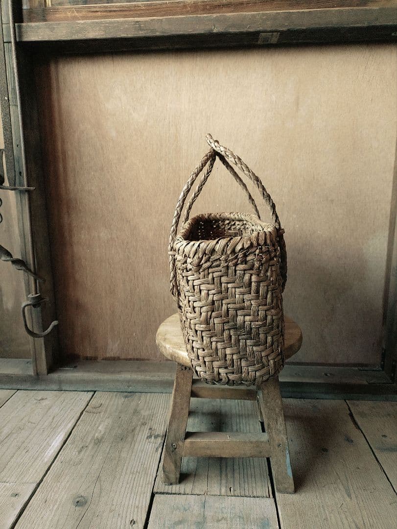 も*.様 信州安曇野の山葡萄かごバック 里山手仕事