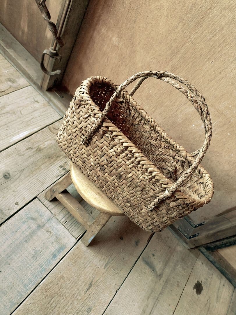 も*.様 信州安曇野の山葡萄かごバック 里山手仕事
