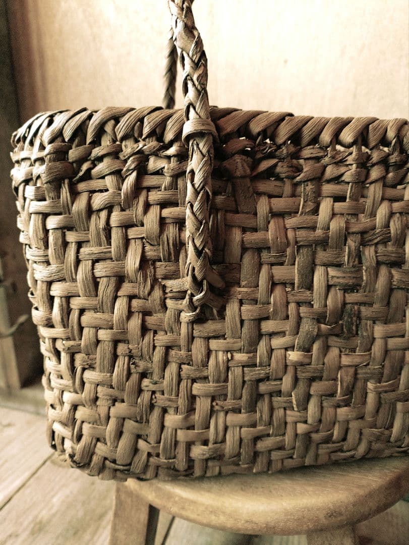 も*.様 信州安曇野の山葡萄かごバック 里山手仕事