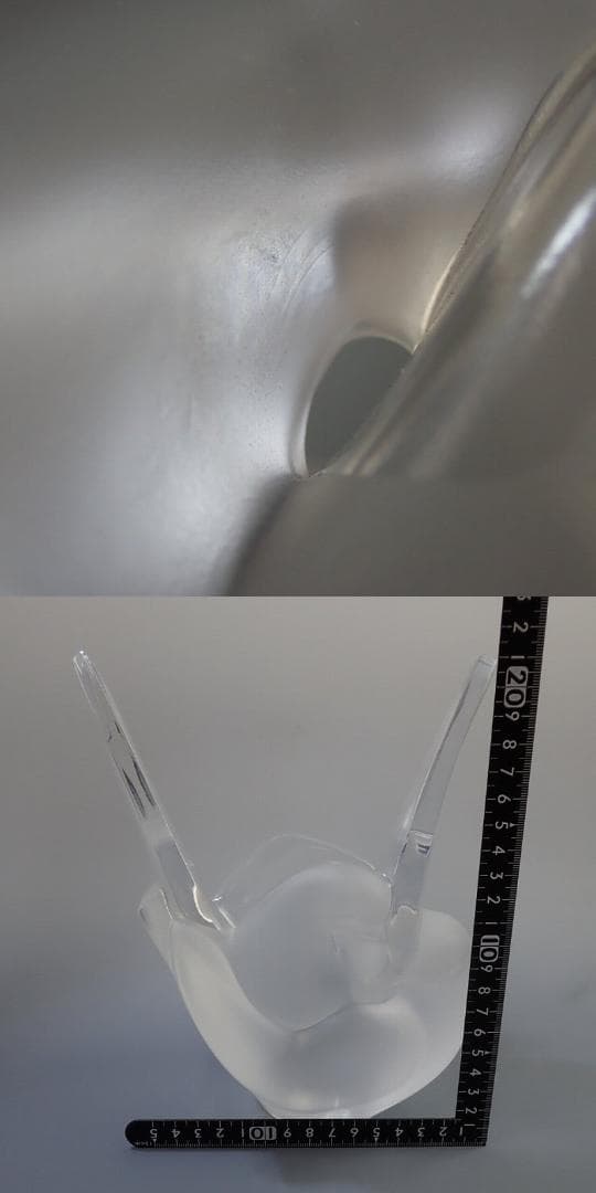 RU-6021　LALIQUE クリスタル　シルヴィ　花瓶